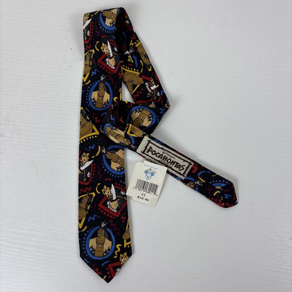 Vintage Disney Pocahontas Childrens Neck Tie With Original Tag!